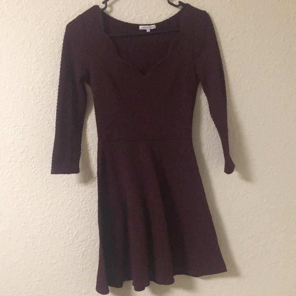 Burgundy dress from Charlotte Russe